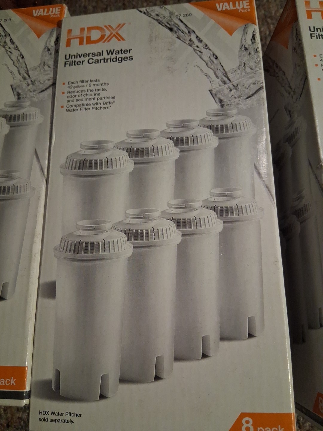 3-HDX Water Pitcher Replacement Water Filter Cartridges, BPA Free (8-Pack) 24 Pc