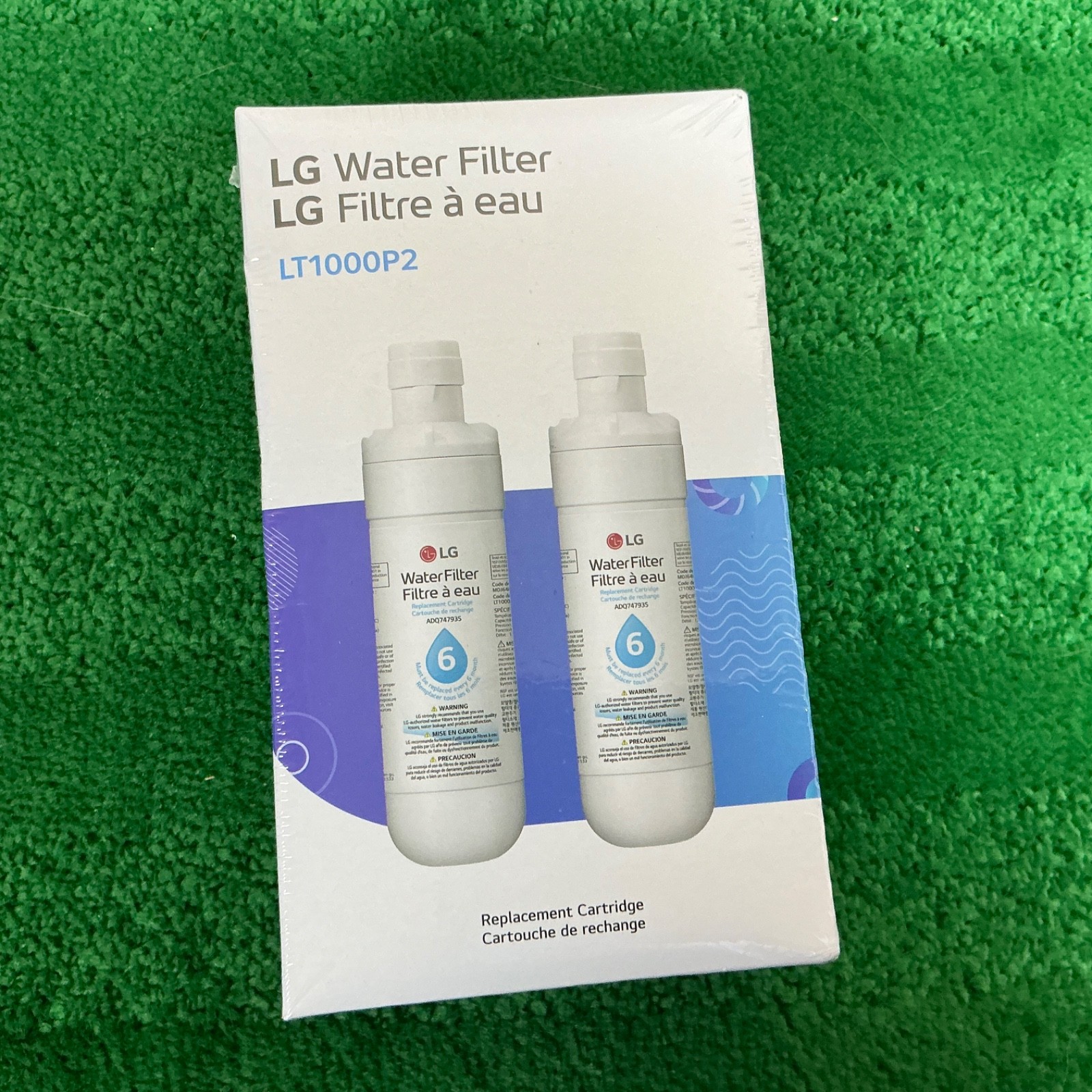 2 Pack – LG LT1000P2 Refresh Refrigerator Ice Water Filter Open Box, READ DESC.