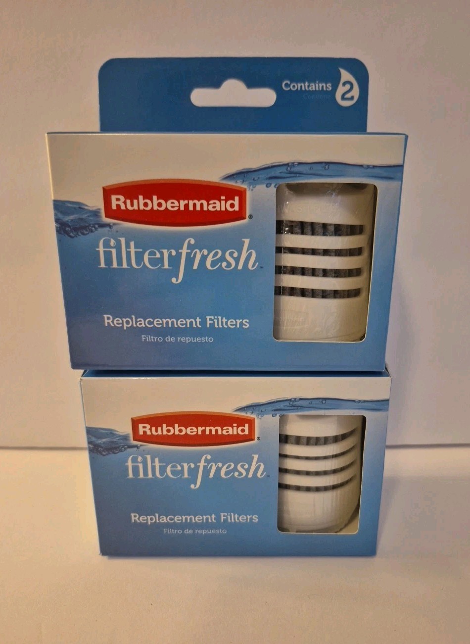 2 packs Rubbermaid Filter Fresh Replacement Filters (4 filters total)