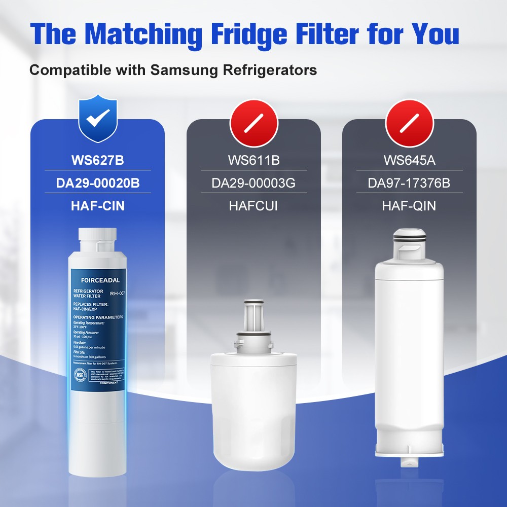 6x/4x/2x For Samsung DA29-00020B DA-97-08006A DA-97-08006B Ice Water Filter US