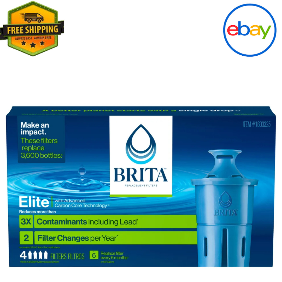 Brita Elite Replacement Water Filters, 4-Count