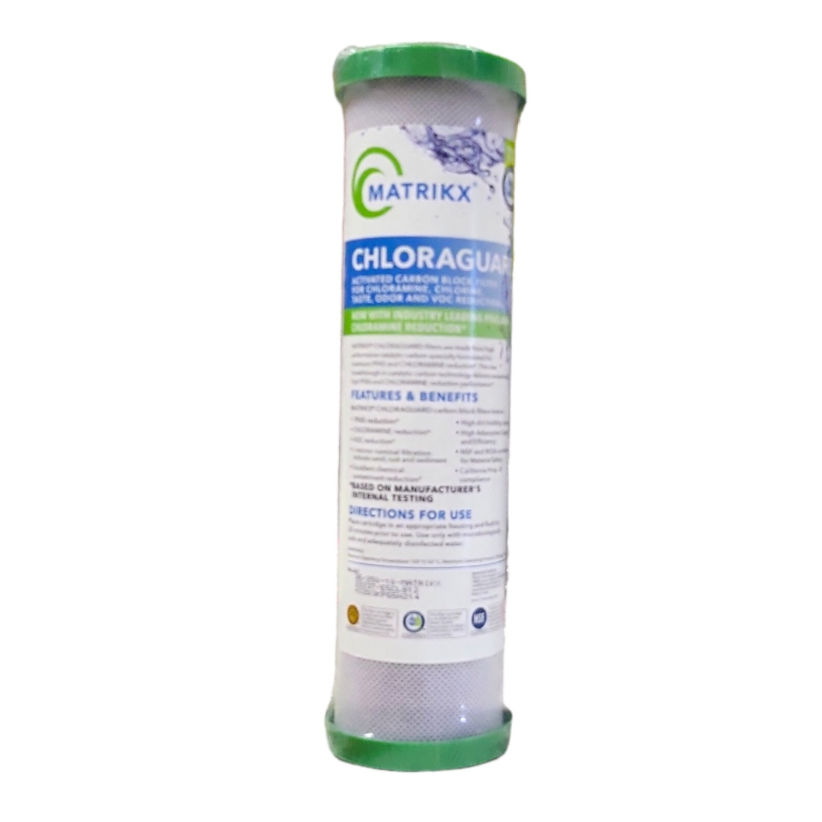 Matrikx 36-250-10-MATRIKX 1-Micron 2.5″ X 10″ ChloraGuard for Chloramine