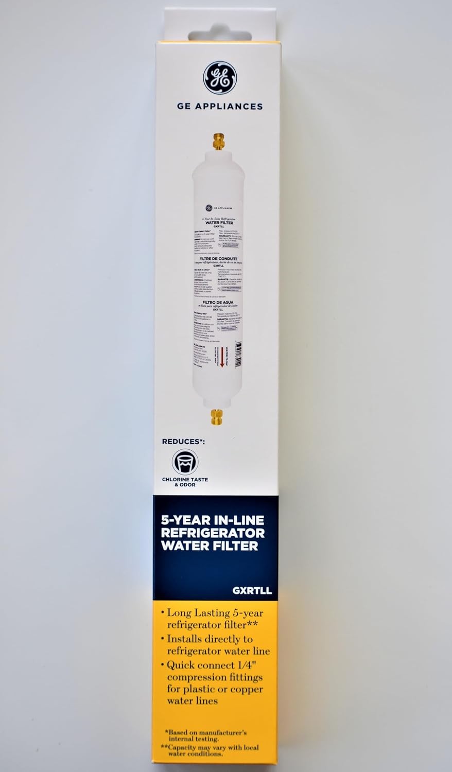 Pack of 1, GE Appliances GXRTLL 5-Year in-LINE Filtration System Water Filter