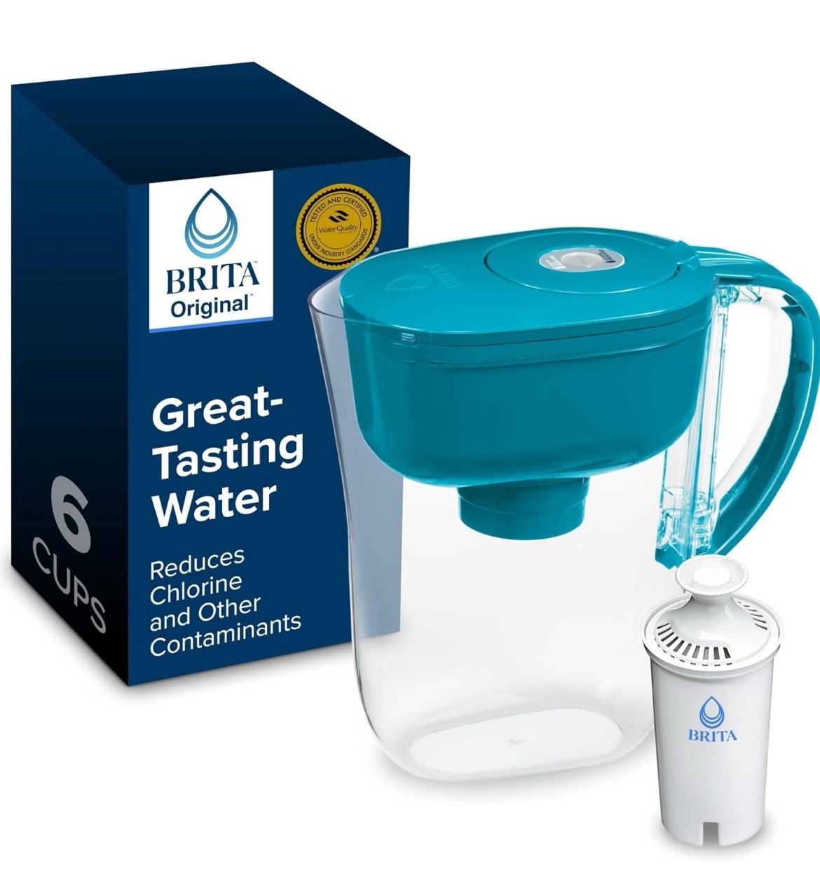 Brita Metro Water Filter Pitcher with SmartLight Change Indicator