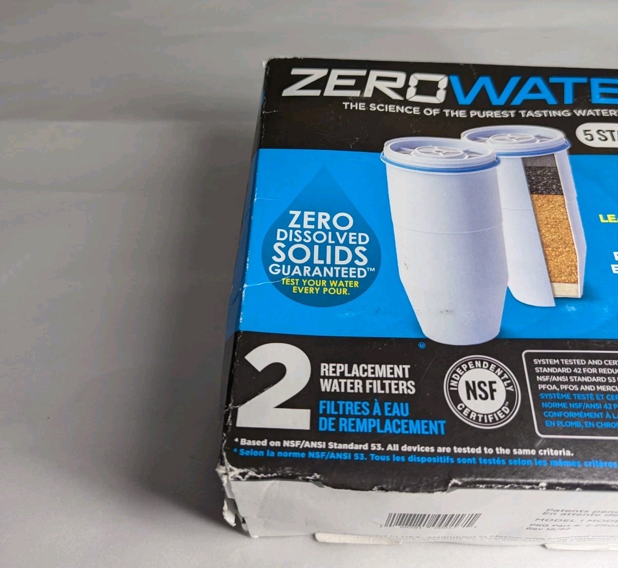 Zero Water 5 Stage Advanced Filtration 2 Pack Replacement Water Filters ZR-017