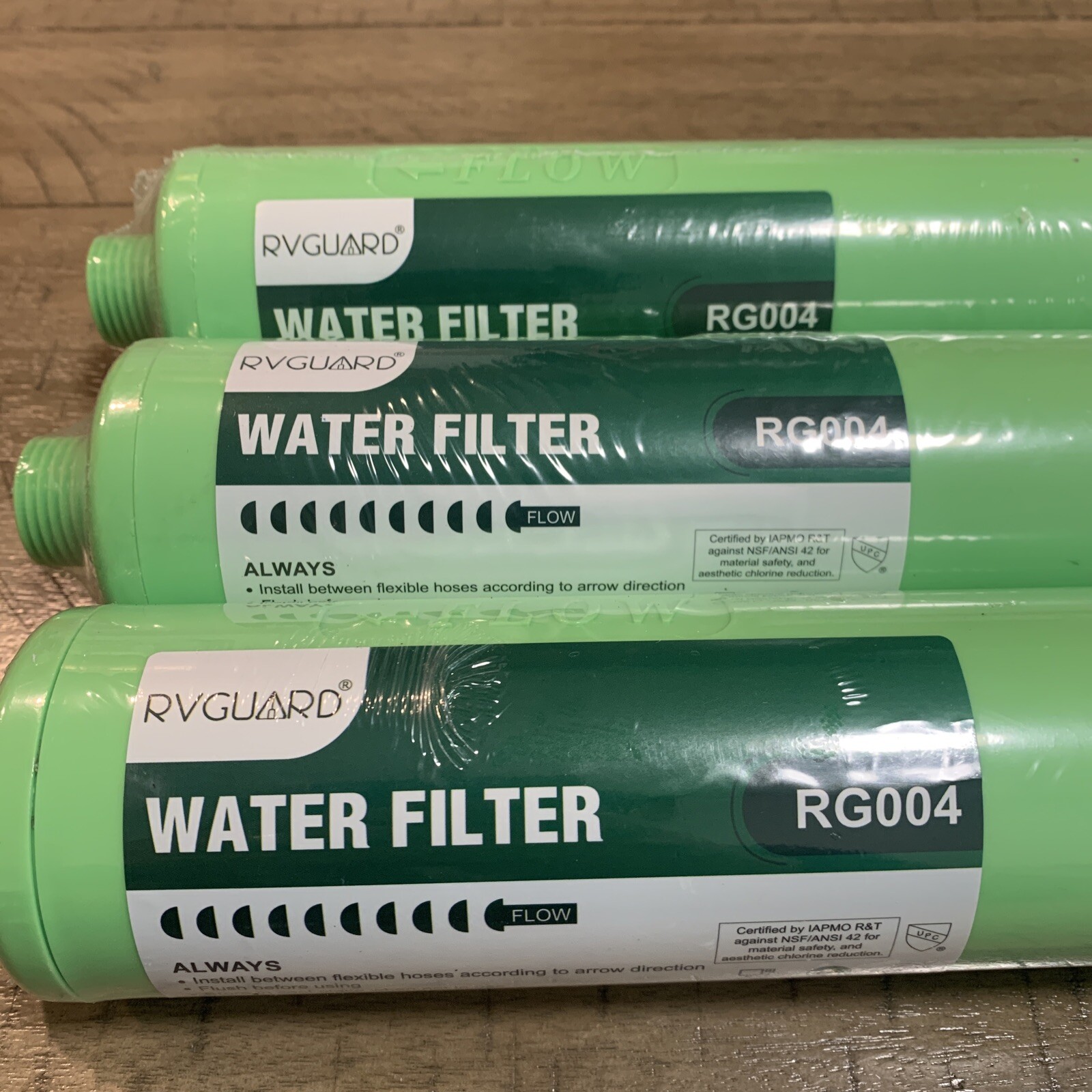 New RVGuard (3 Pack) Water Filter for RV’S and Marines RG004 Certified Replace