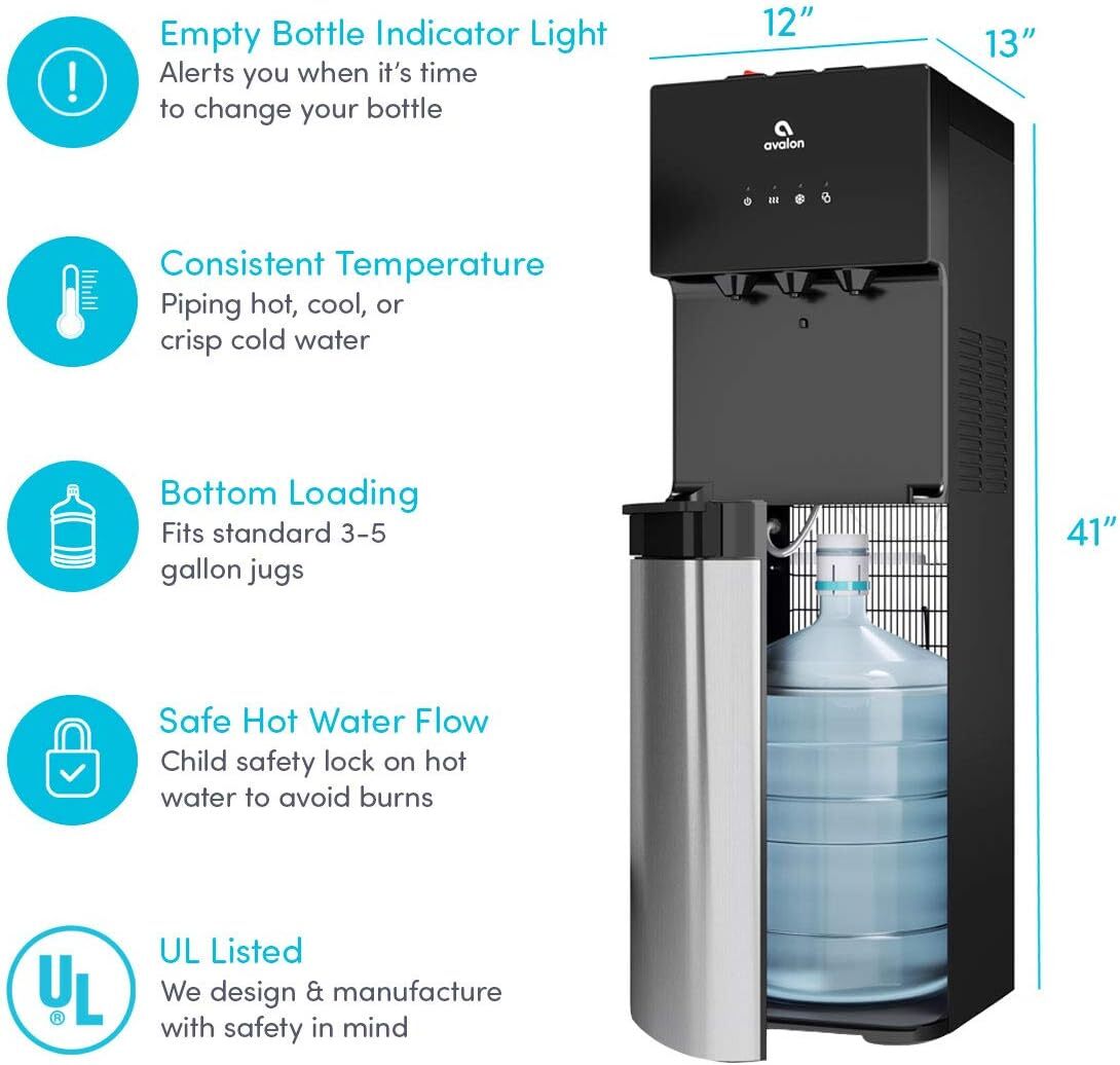 Avalon Bottom Mount Water Dispenser with BioGuard – 3 Temperature Settings