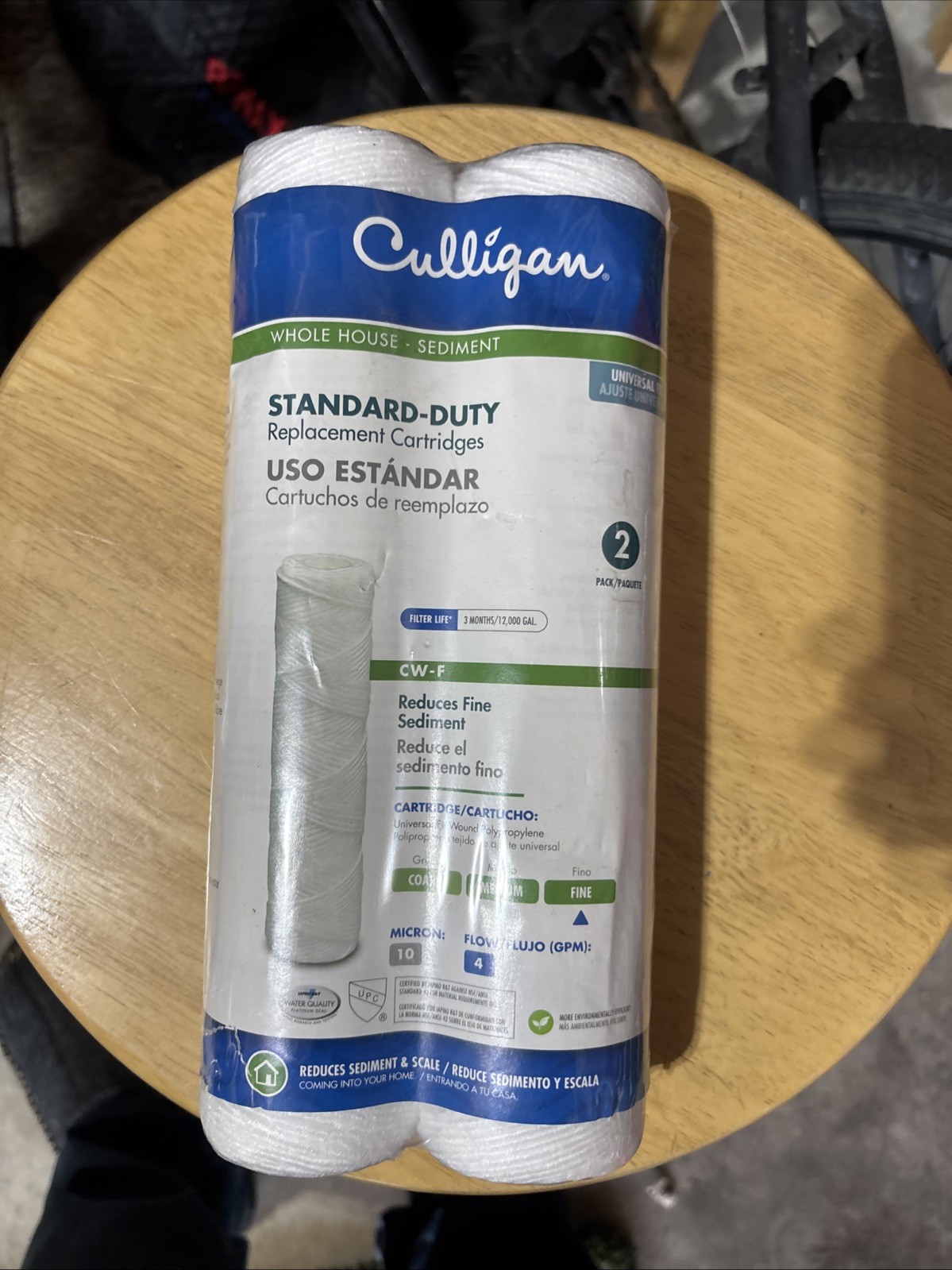 Mulligan Whole House Water Filter Replacement Cartridges 2pack New Universal Fit