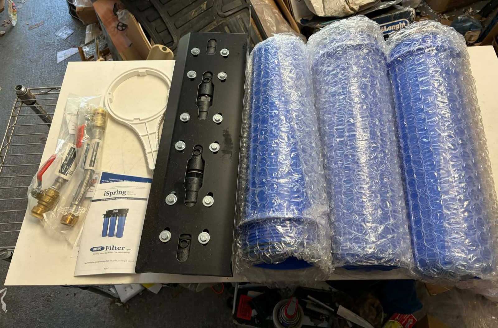 iSpring WGB32B 3-Stage Whole House Water Filter System W/O Filters