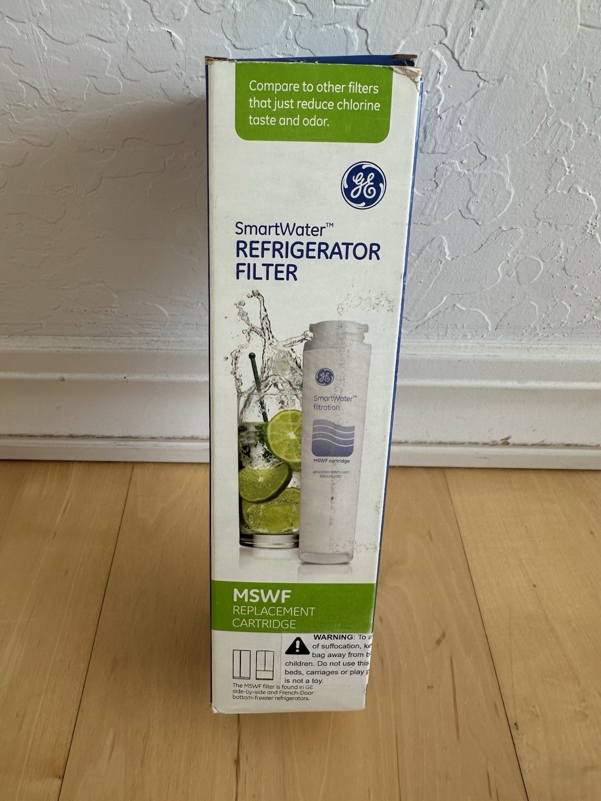 GE MSWF refrigerator water filter replacement SmartWater filter new