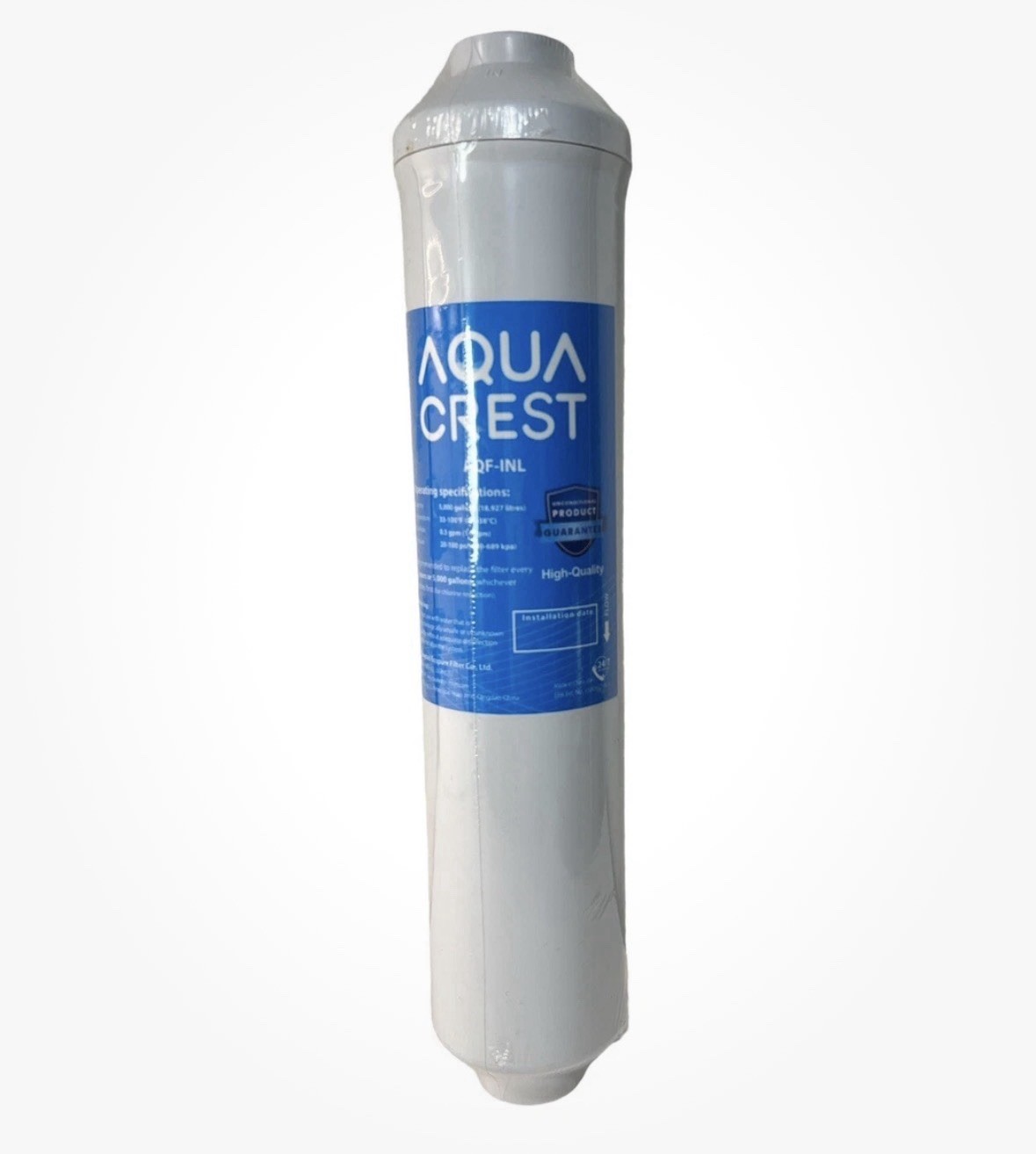 AQUA CREST Inline Water Filter AQF-INL Universal Refrigerator/Ice Maker New