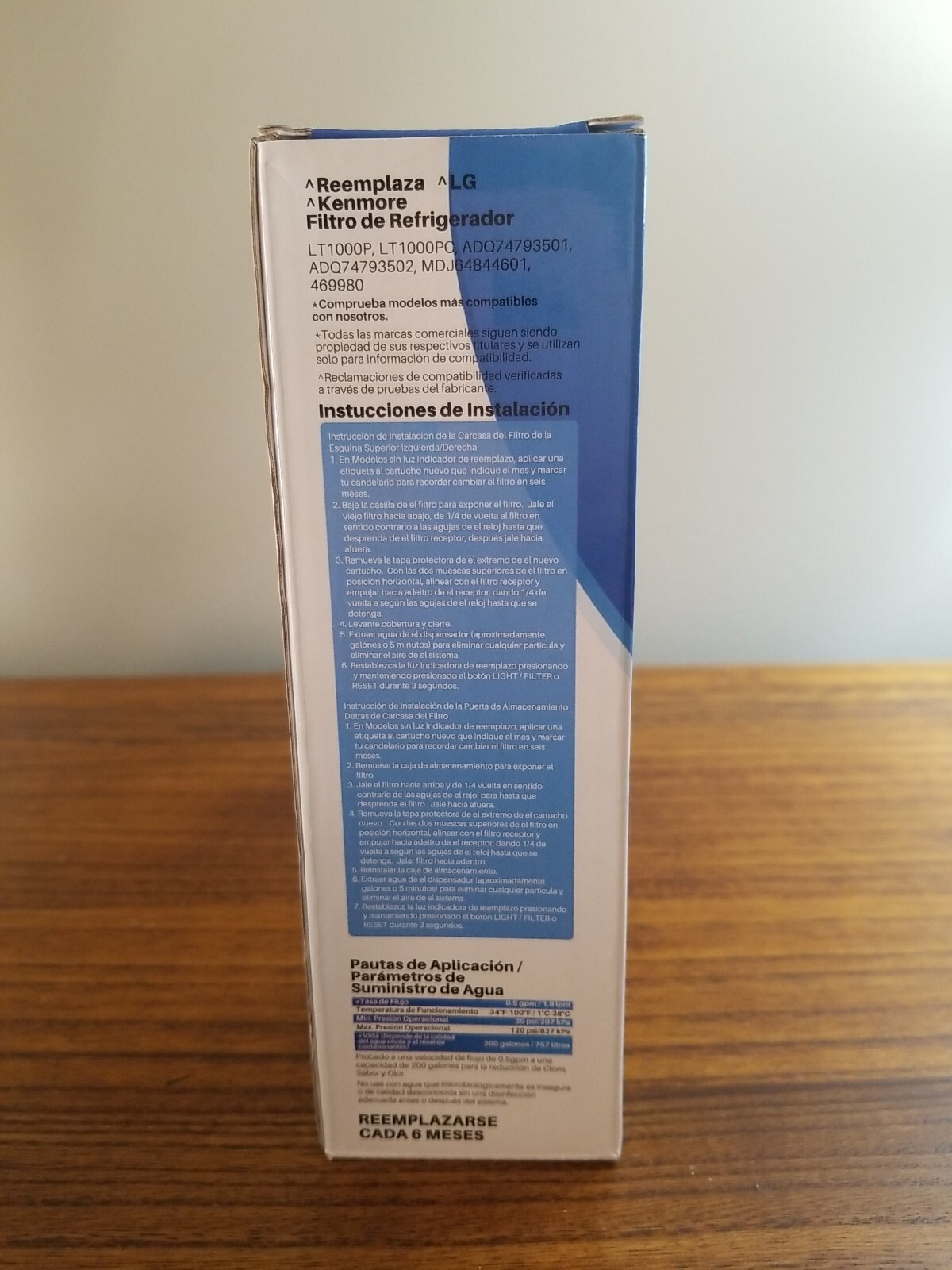 Ice Pure Refrigerator Water Filter RWF4700A LG Kenmore Opened packaging