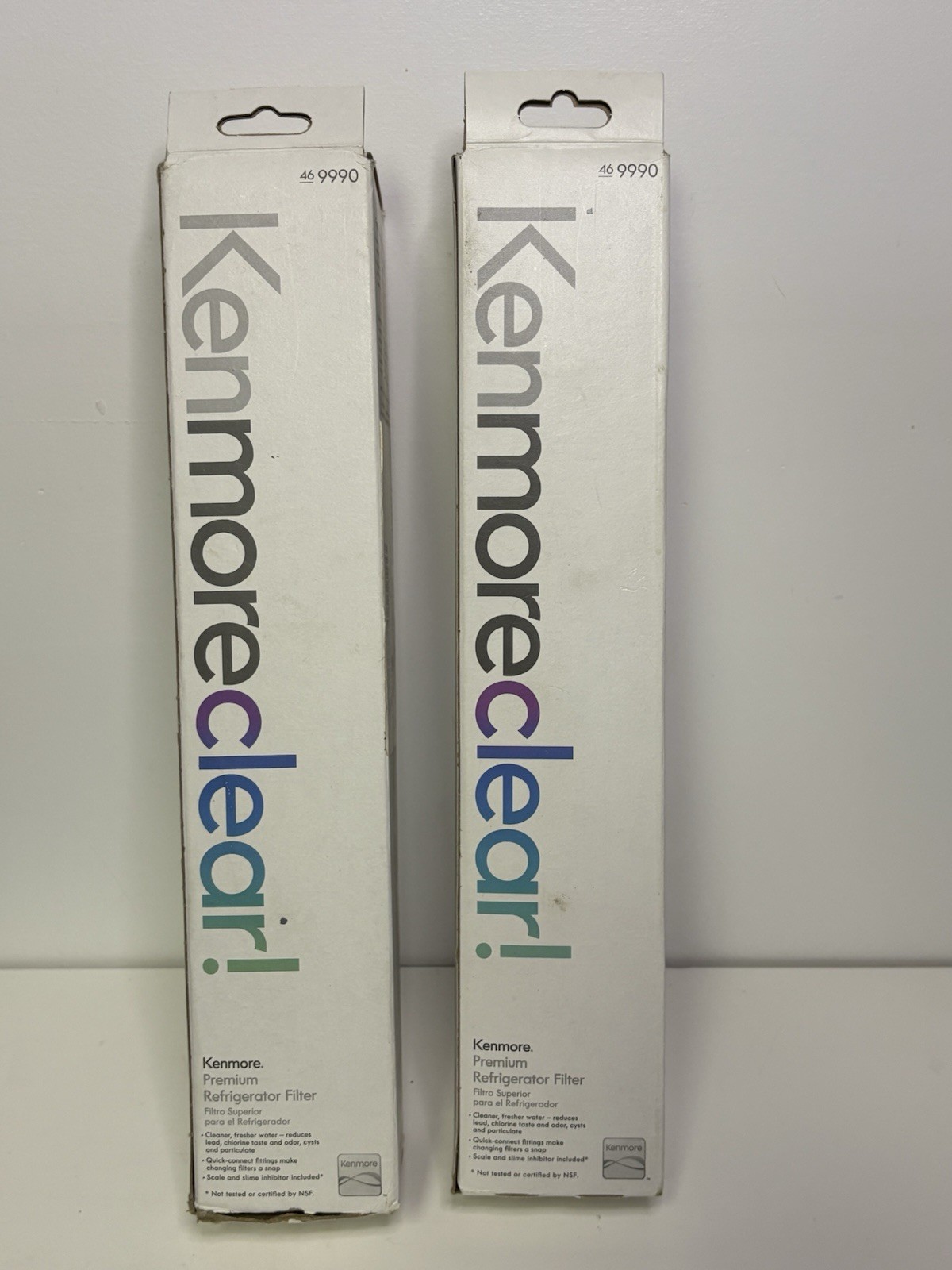 New (2) Kenmore Clear Premium Refrigerator Filters 46-9990 Kenmoreclear