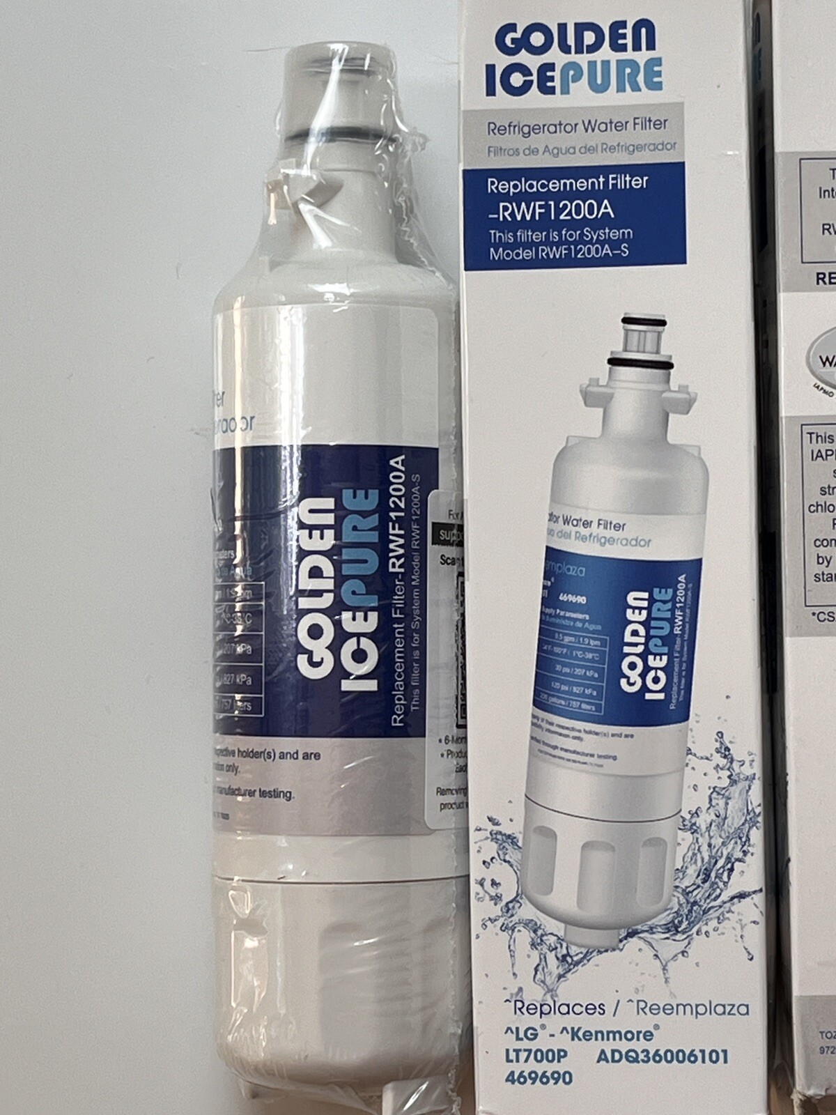 3 Filters LG LT700P Refrigerator ADQ36006101 RWF1200A Water 3 Pack Sealed