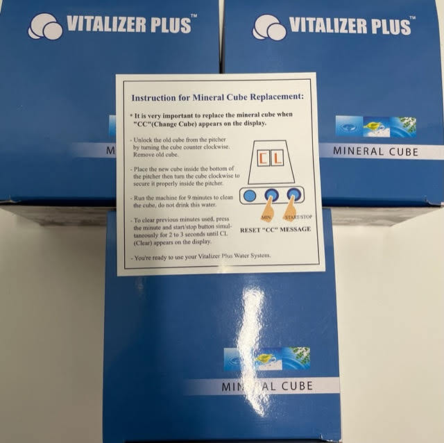 Mineral Cube for Vitalizer Plus Hexagonal Water Machine 4 packs