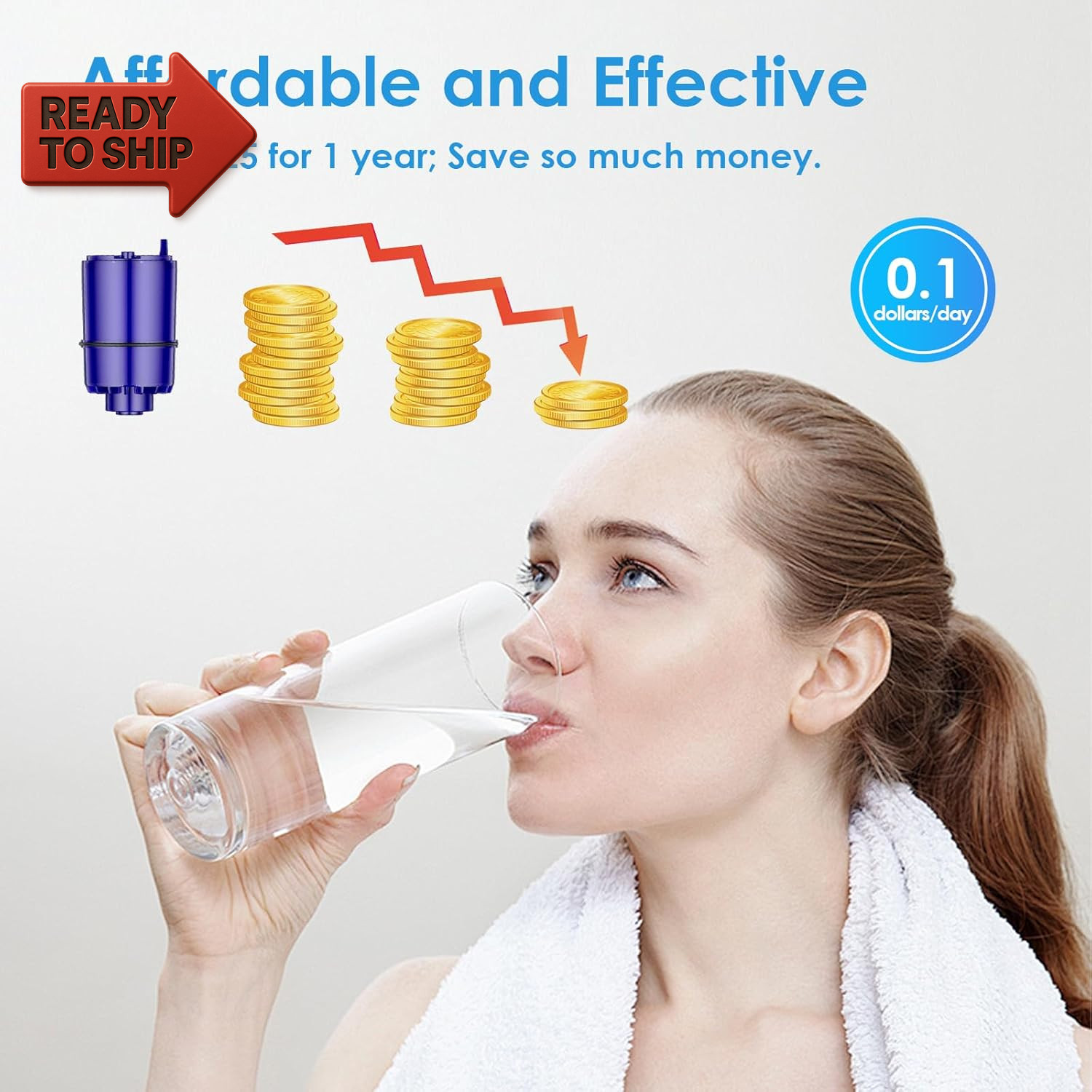 Faucet Water Filter Replacement Fit for All PUR, for PUR plus Faucet Filtration