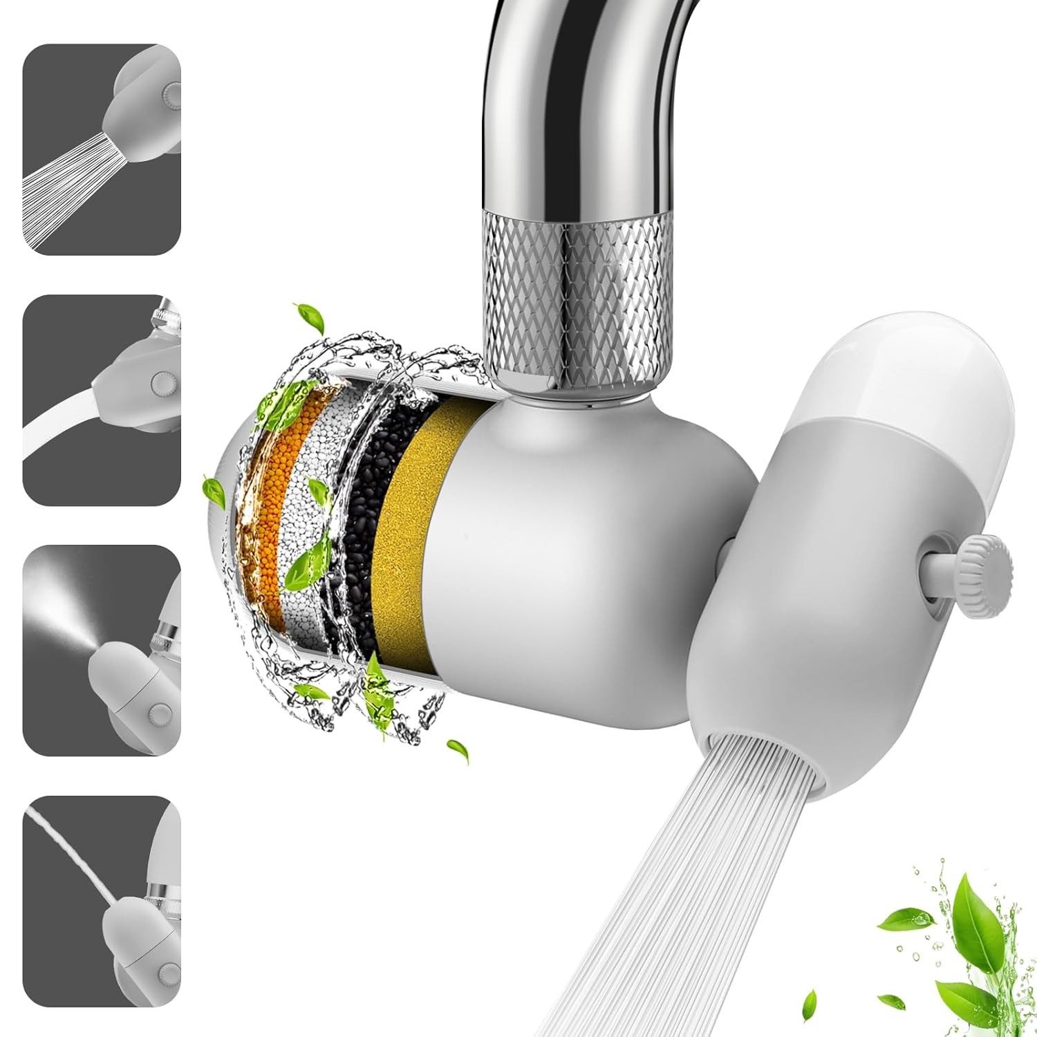 [Upgraded Version] Long Lasting Carbon Fiber Filter Replacements for Bathroom an