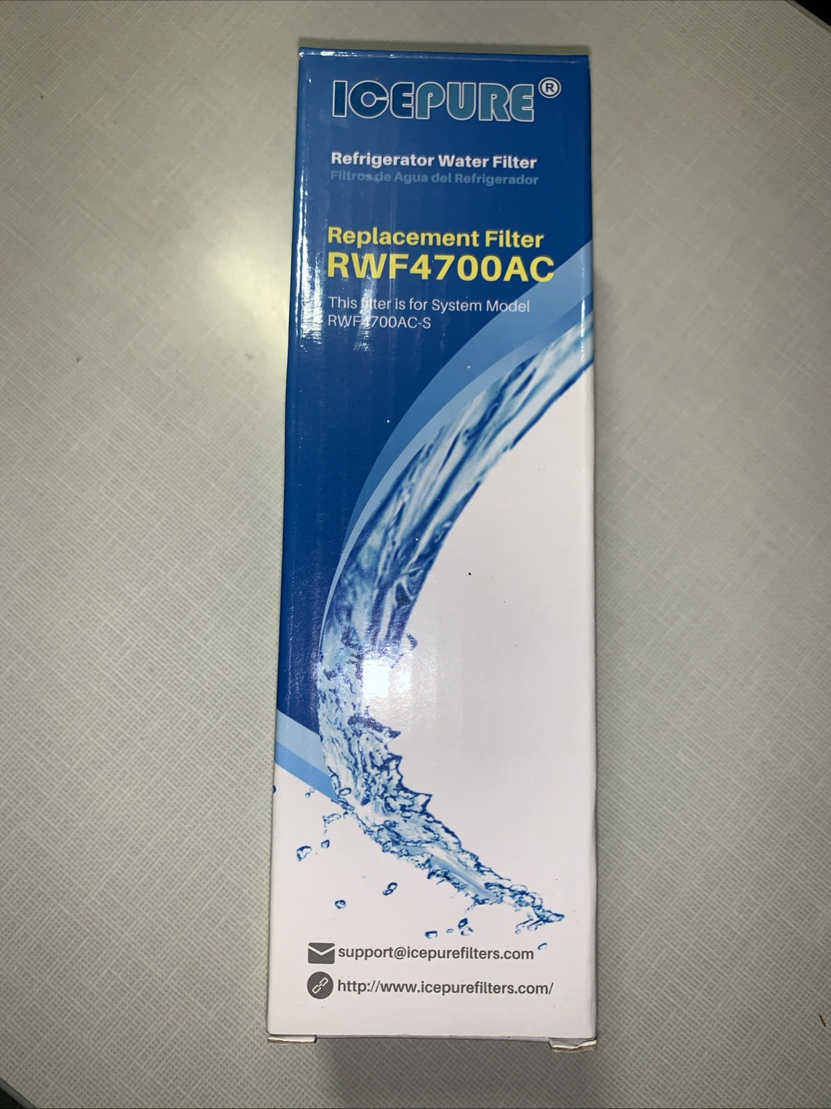 IcePure RWF4700AC Refrigerator Water Filter FOR RWF4700AC-S SYSTEMS