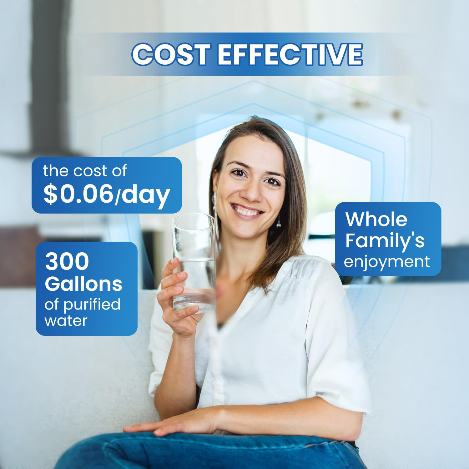 GOLDEN ICEPURE RWF0500A Refrigerator Water Filter Replacement for 4396508, 2PACK