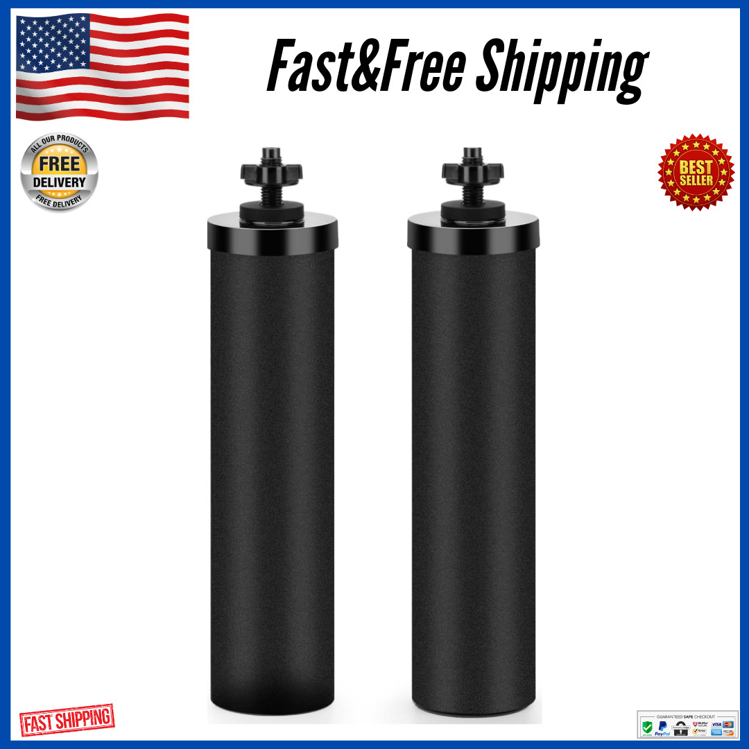 2 Packs Replacement Gravity System Filters BB9-2 Black For Berkey Water Filter