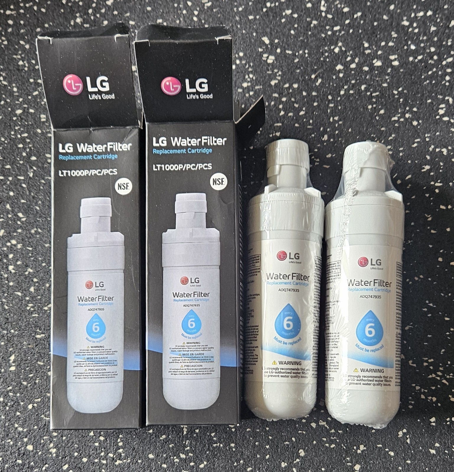 2-PACK ! LG LT1000P ADQ74793501 Replacement Refrigerator Fridge Water Filter