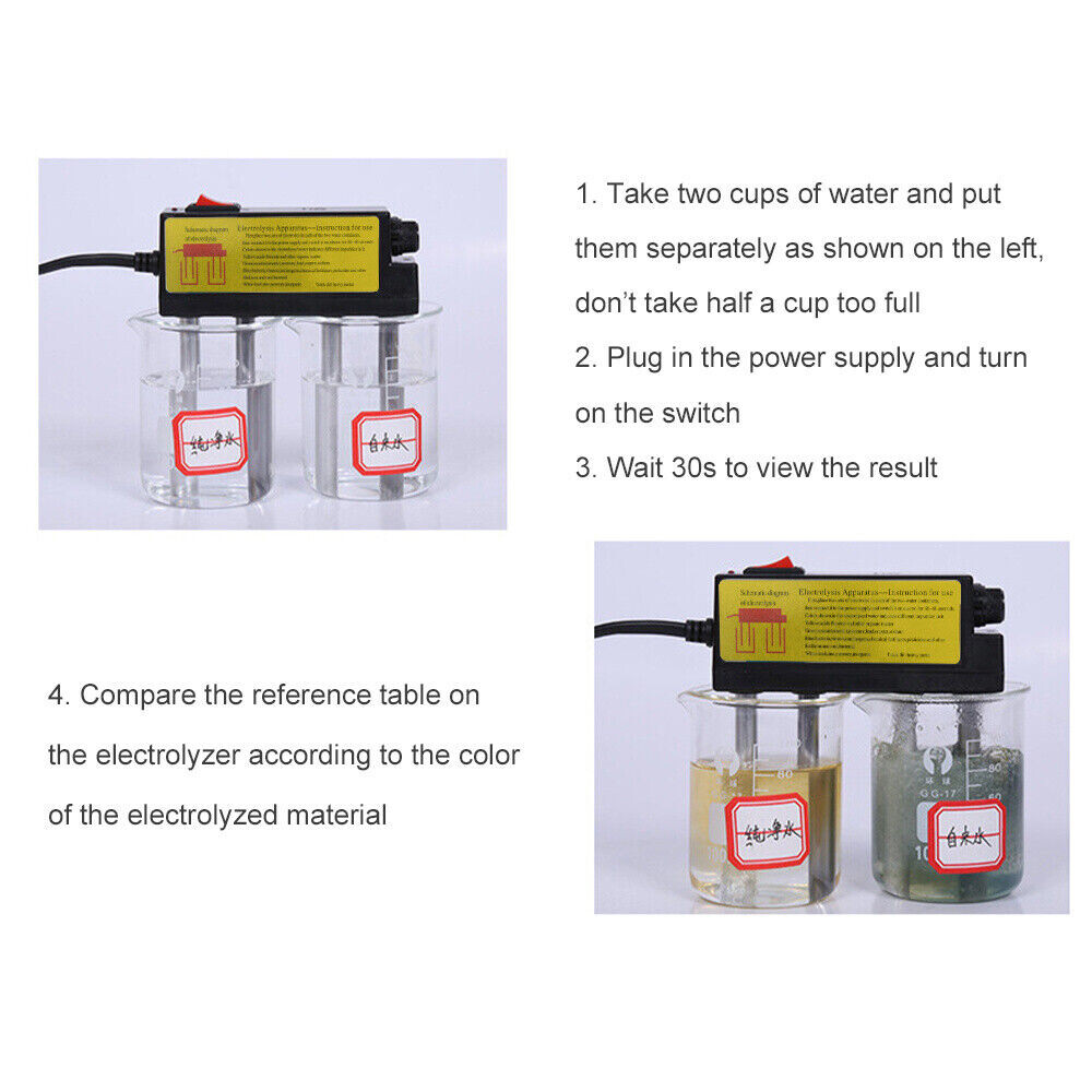 2 PCS TDS Water Electrolyzer Test Electrolysis Water Tool Water Purity Meter