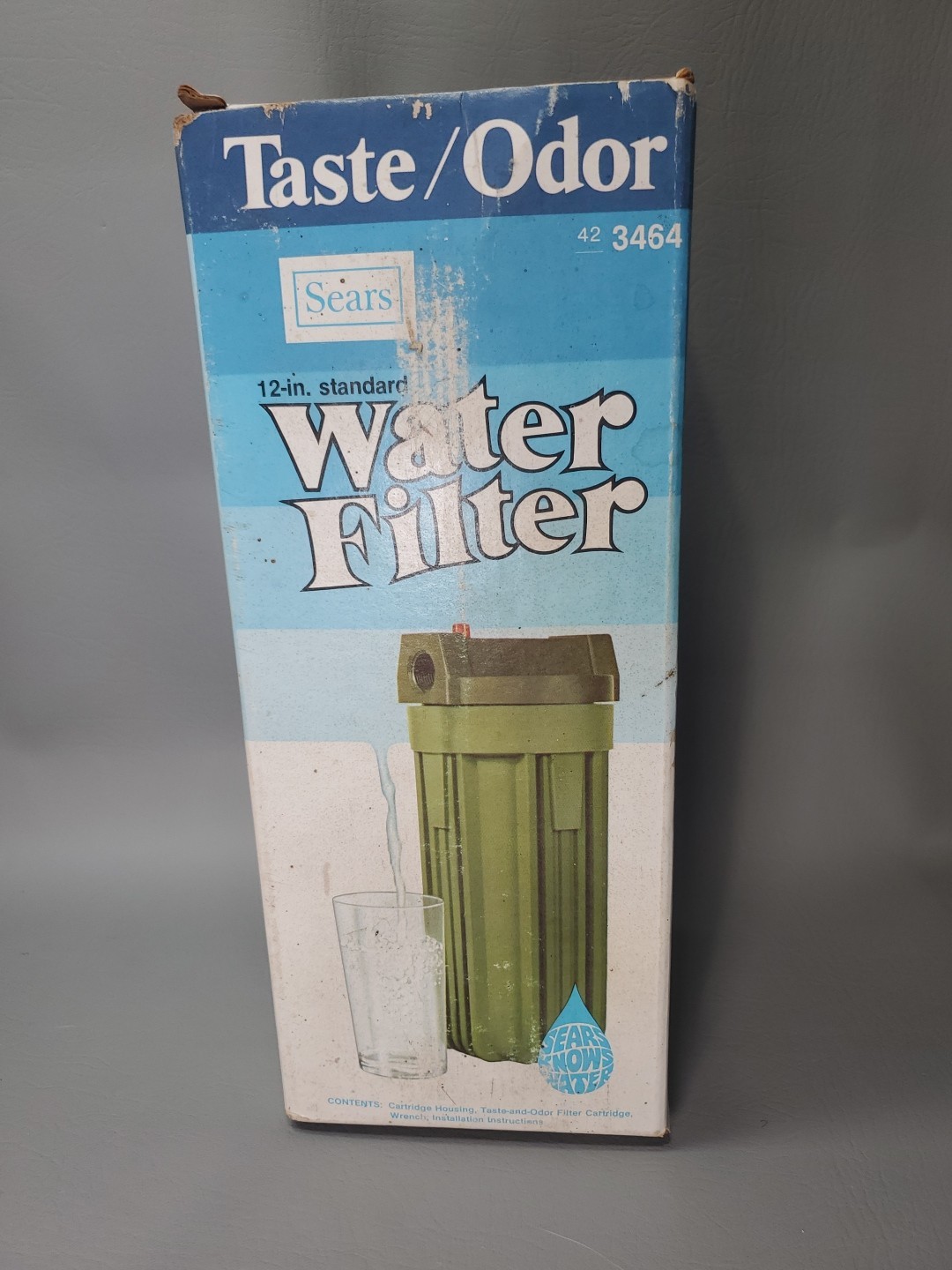 Vintage Sears 12 Inch Standard Water Filter, 423464, New In Box, Retired 1970’s