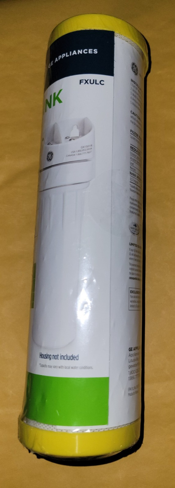 GE Drinking Water Replacement Filter for GX1S01R (New) Sealed FXULC