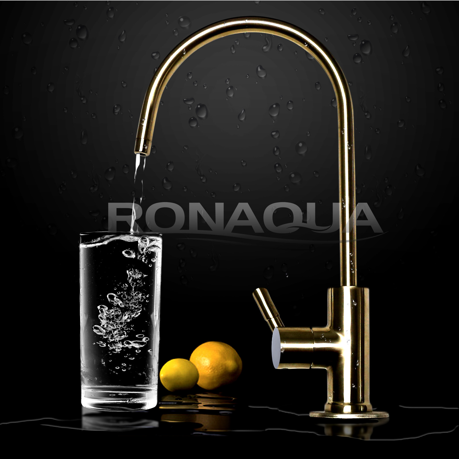 Brushed Nickel Euro Designer RO Water Faucet for Any RO Unit + FREE SHIPPING