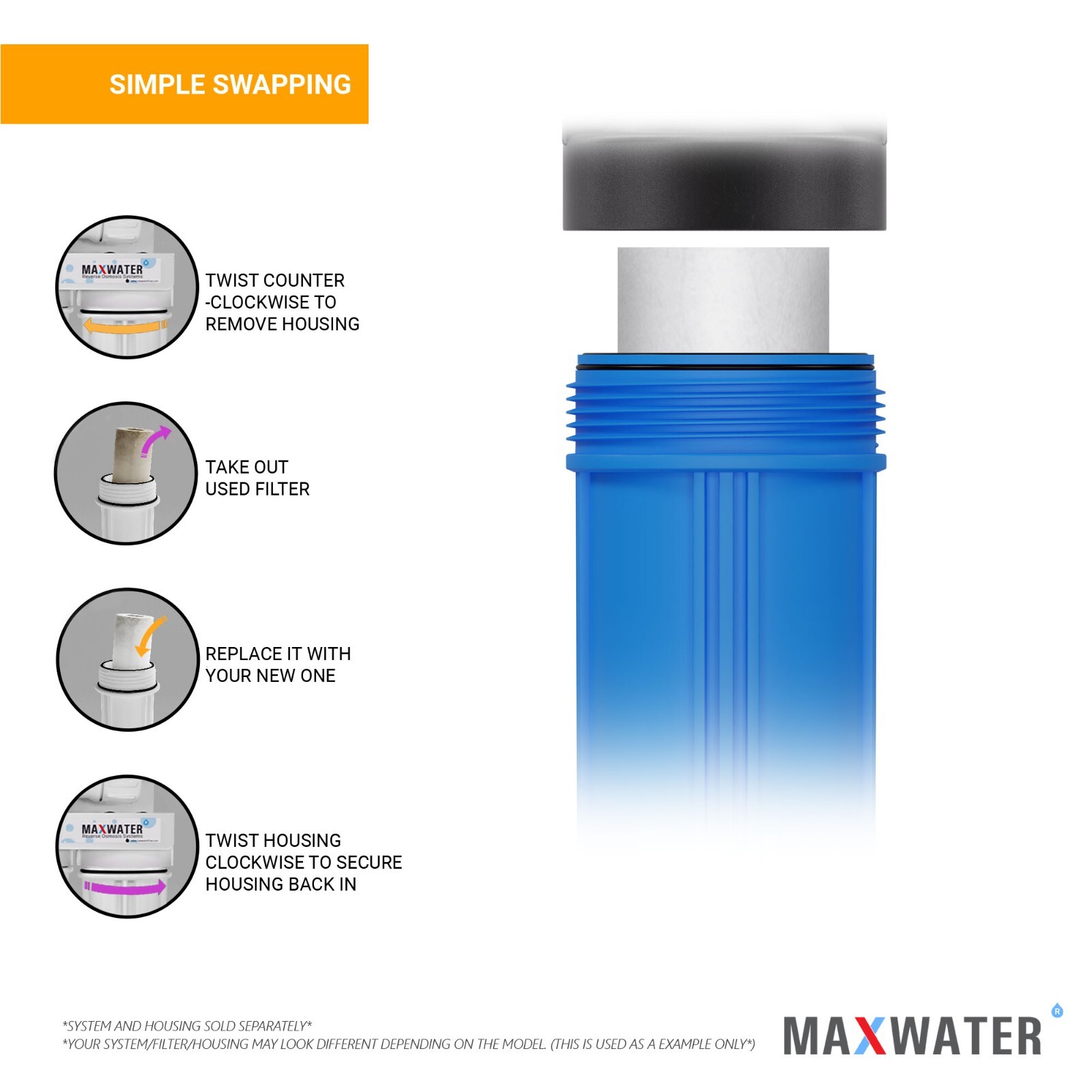 10 Pack Big Blue Sediment Water Filter 4.5″x 20″ Replacement Cartridge 5 Micron