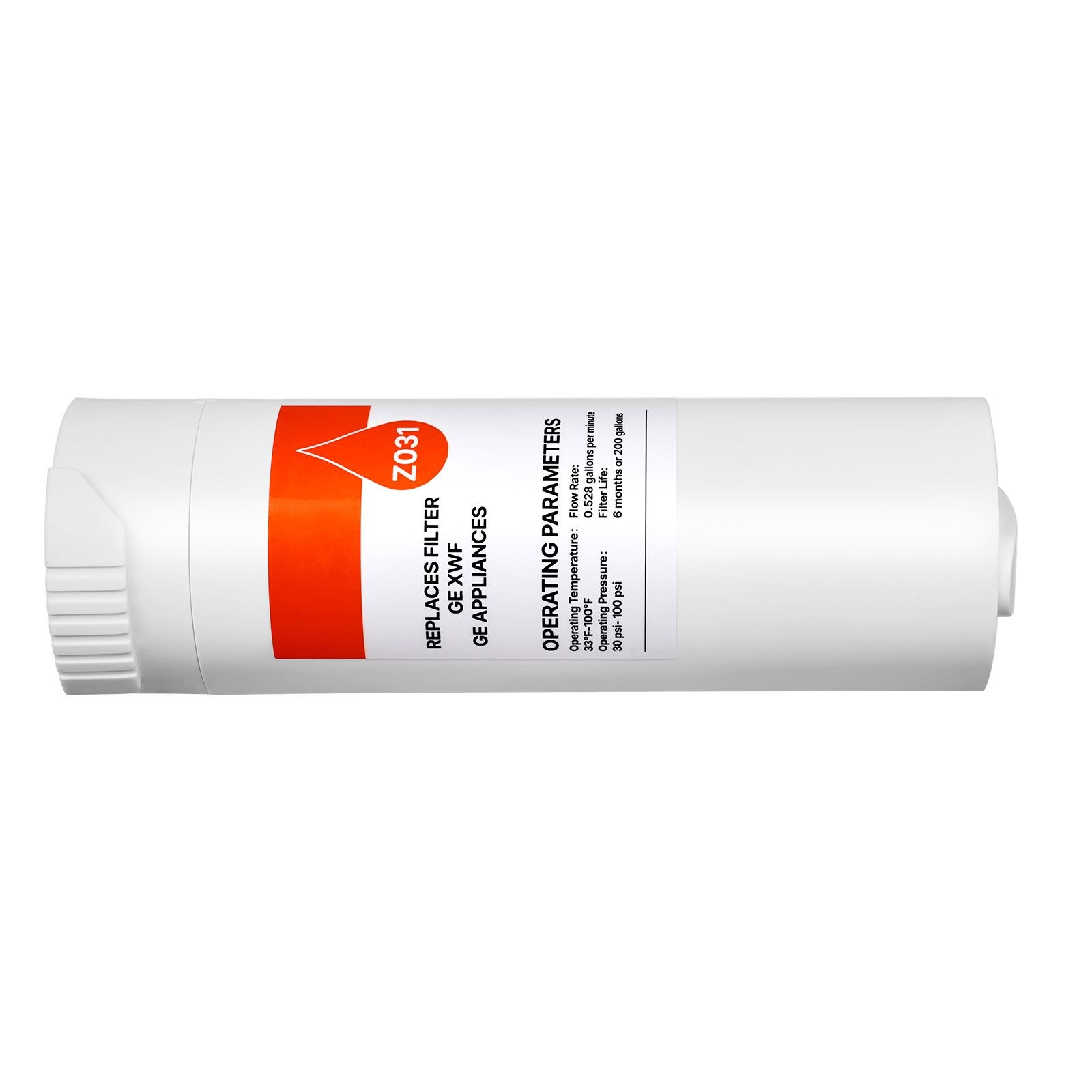 6mo Fridge Water Filter, Removes Chlorine & Odor, 200gal