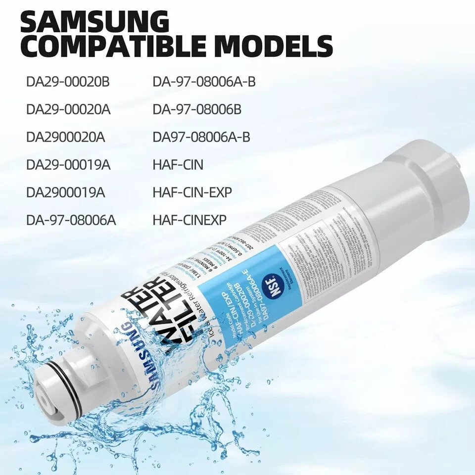 4 PACK Genuine Samsung DA29-00020B HAF-CIN/EXP Refrigerator Water Filter ,New,US