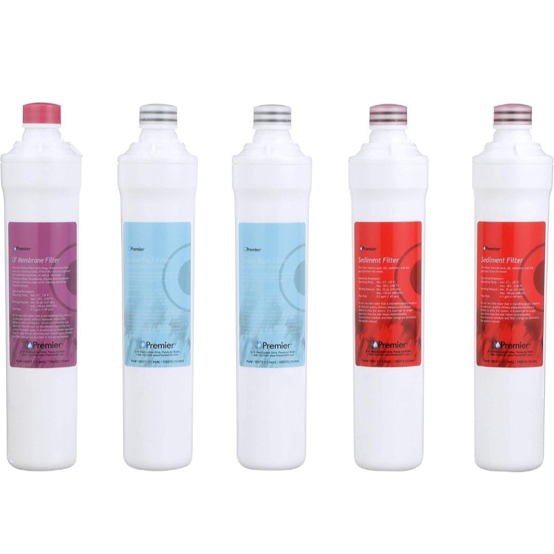 Watts Premier Pure UF-3 5-Pack Filter Kit 3-Stage Ultra Filtration Reverse Osmo.