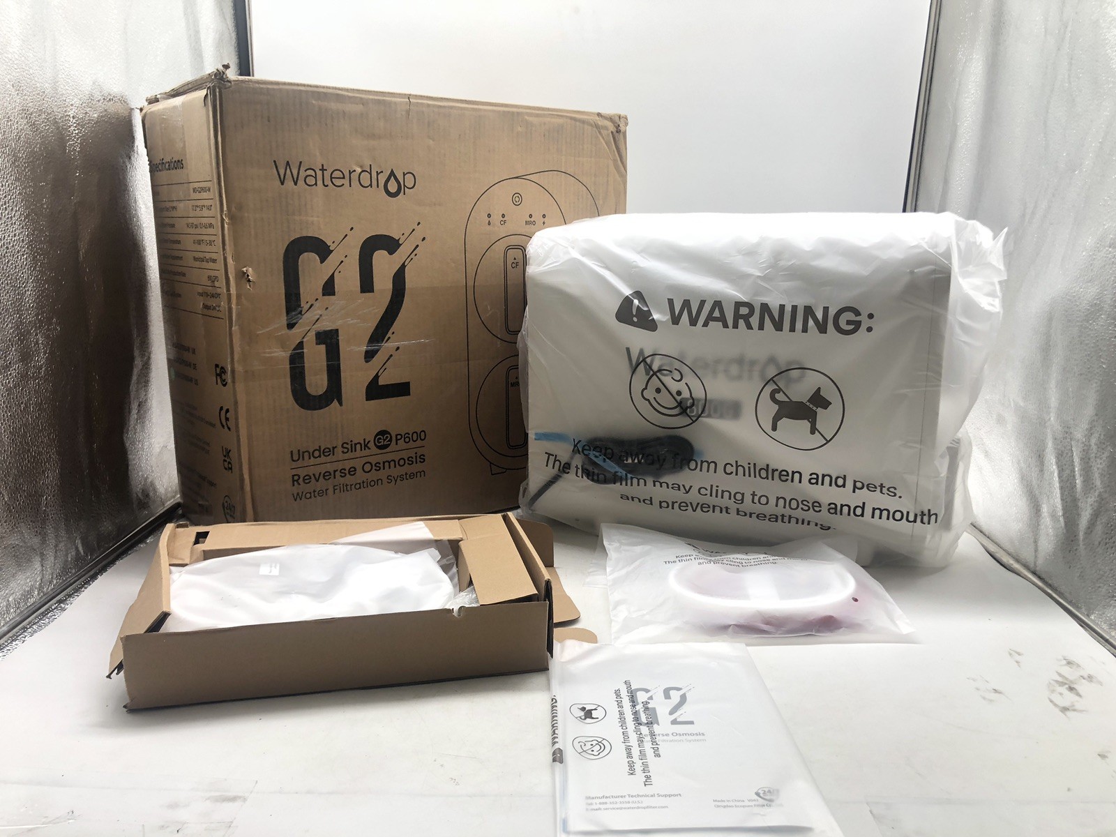 Waterdrop G2P600 Reverse Osmosis System 600 GPD 7 Stage Tankless Water Filter *