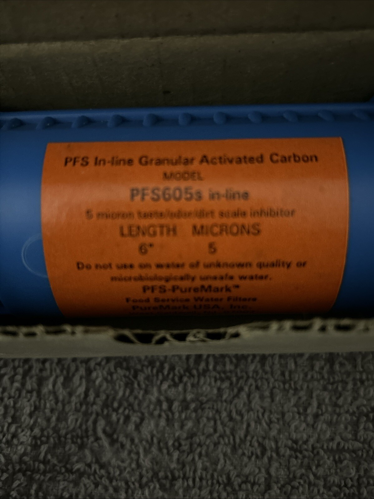 Puremark In-line Water Filter Model PFS605s (for ice maker) ICE-19-150
