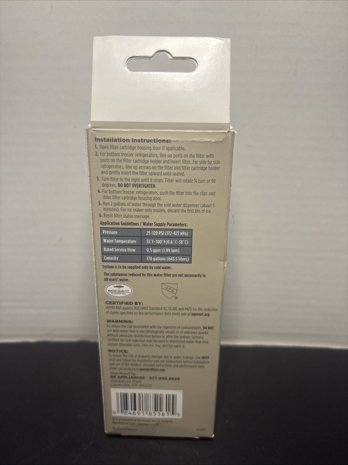 GE XWFE Refrigerator Water Filter Genuine Replacement, New Sealed Damage Box 🔥