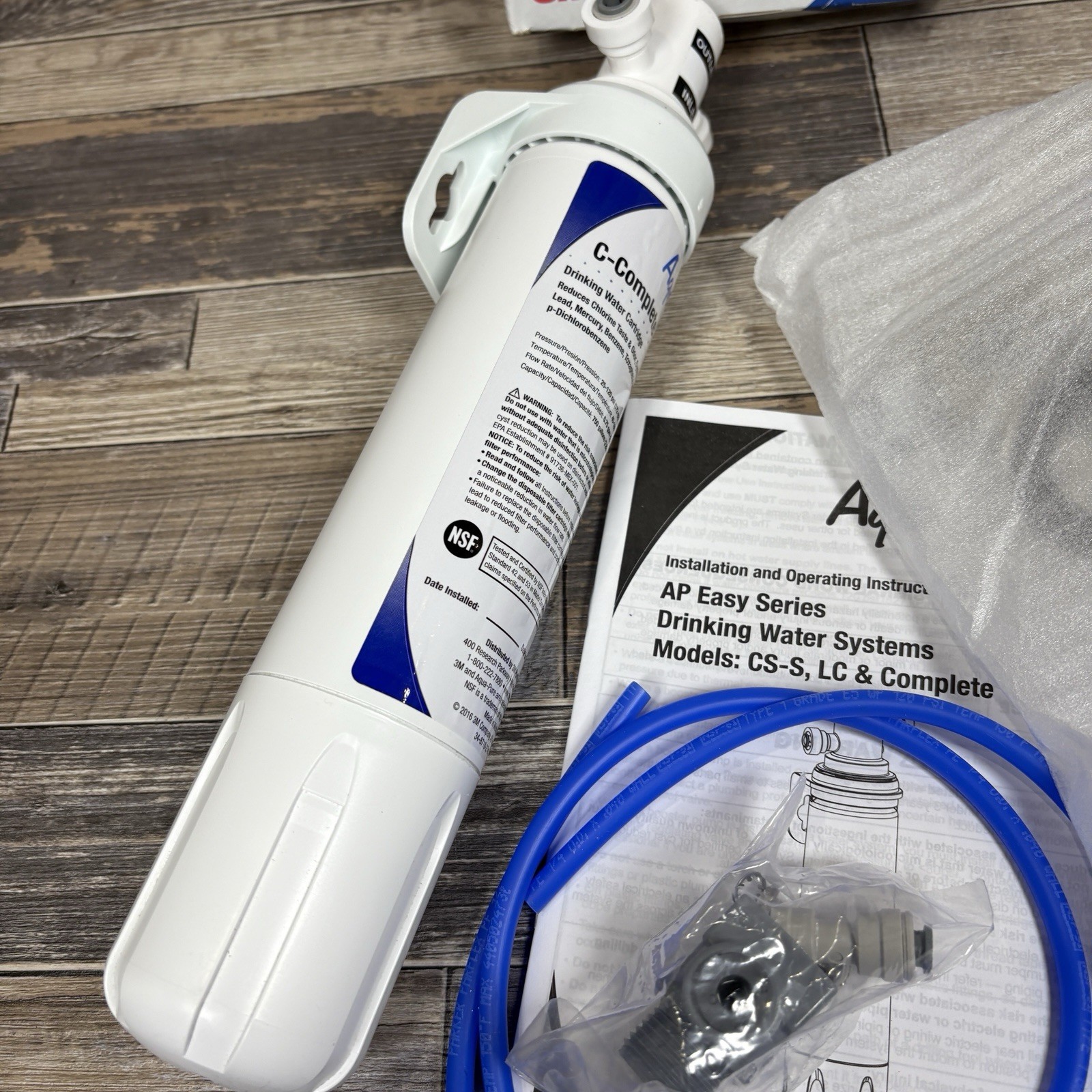 3M Aqua-Pure Drinking Water System. 1/4 in,0.5 Gpm 34-8715-4484-6. H3