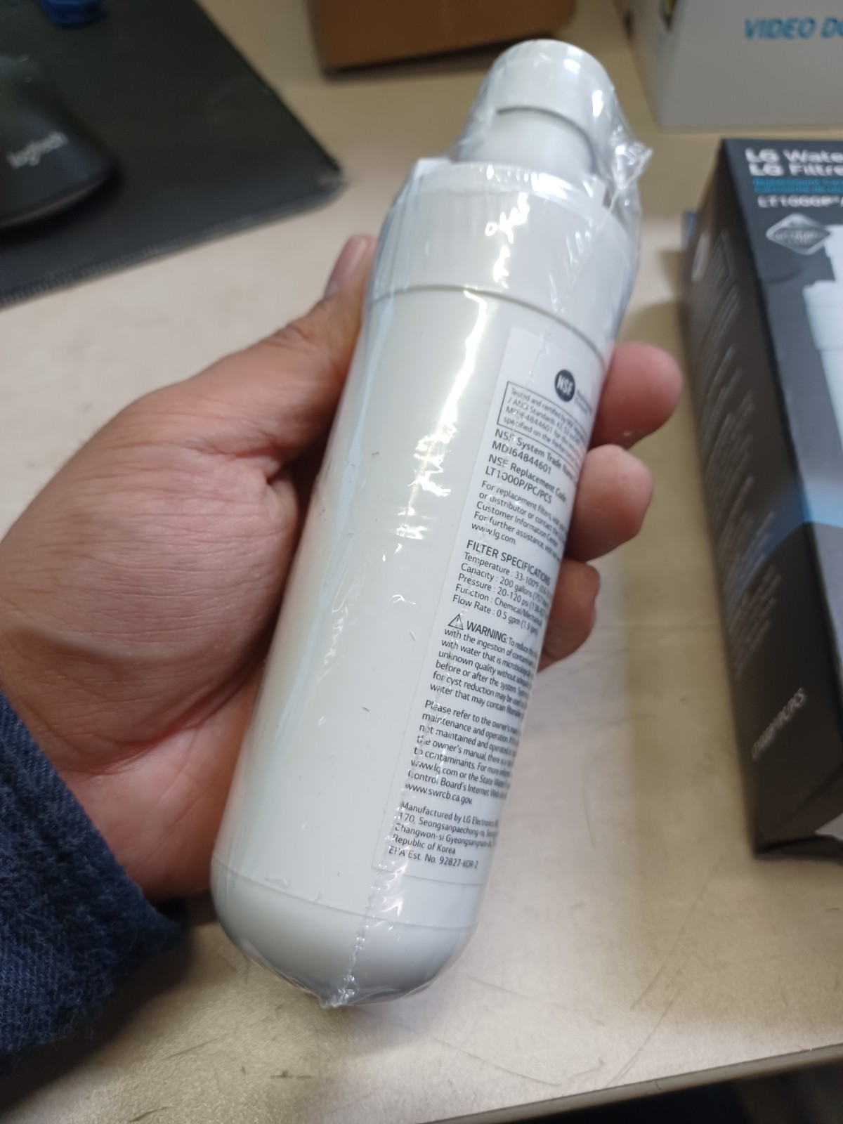 LG Water LT1000P PC/PCS Genuine Filter NSF