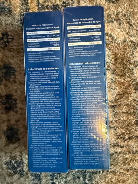 PurePlus Replacement Water Filter PP-RWF5800A NEW SEALED- Lot of 2