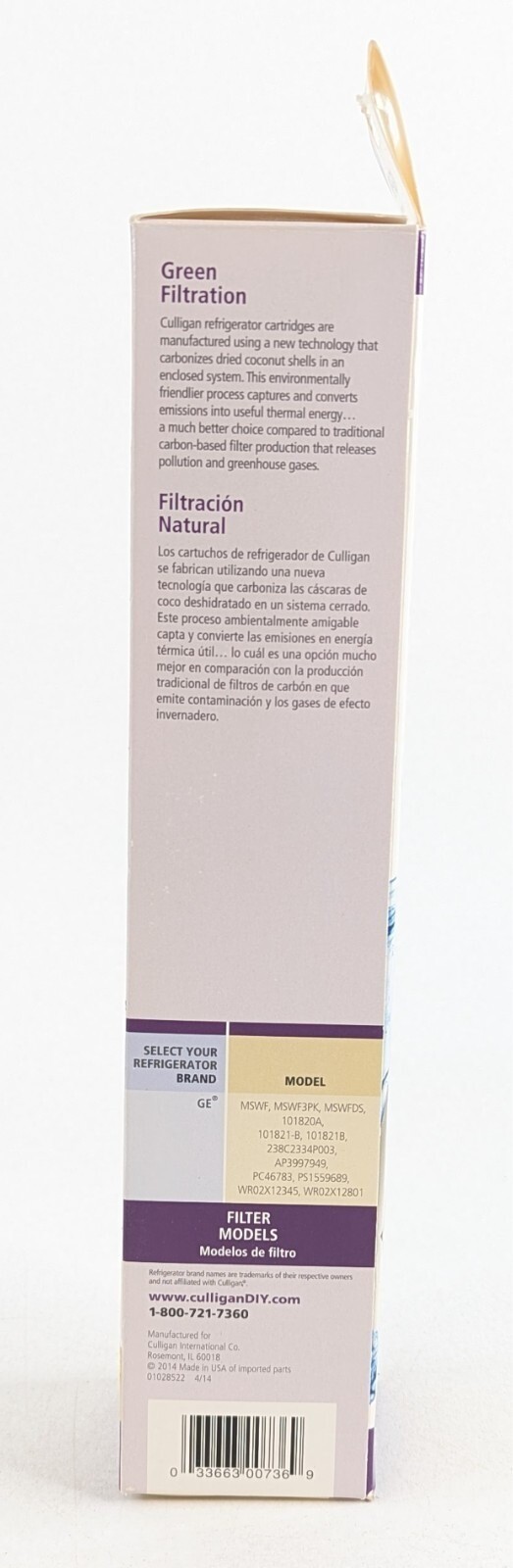 Culligan RF-G2A Advanced Water Filter Replacement Cartridge for GE MSWF – Genuin