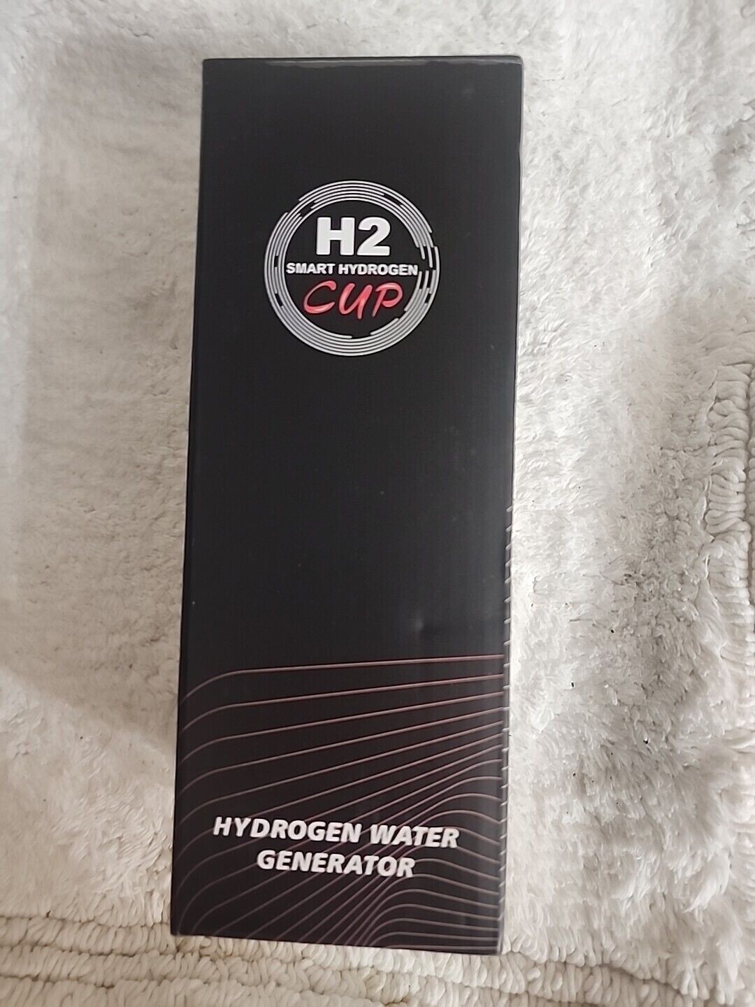 H2 Smart Hydrogen-Rich Water Generator Cup Ionizer 14 oz Glass Rechargeable, New
