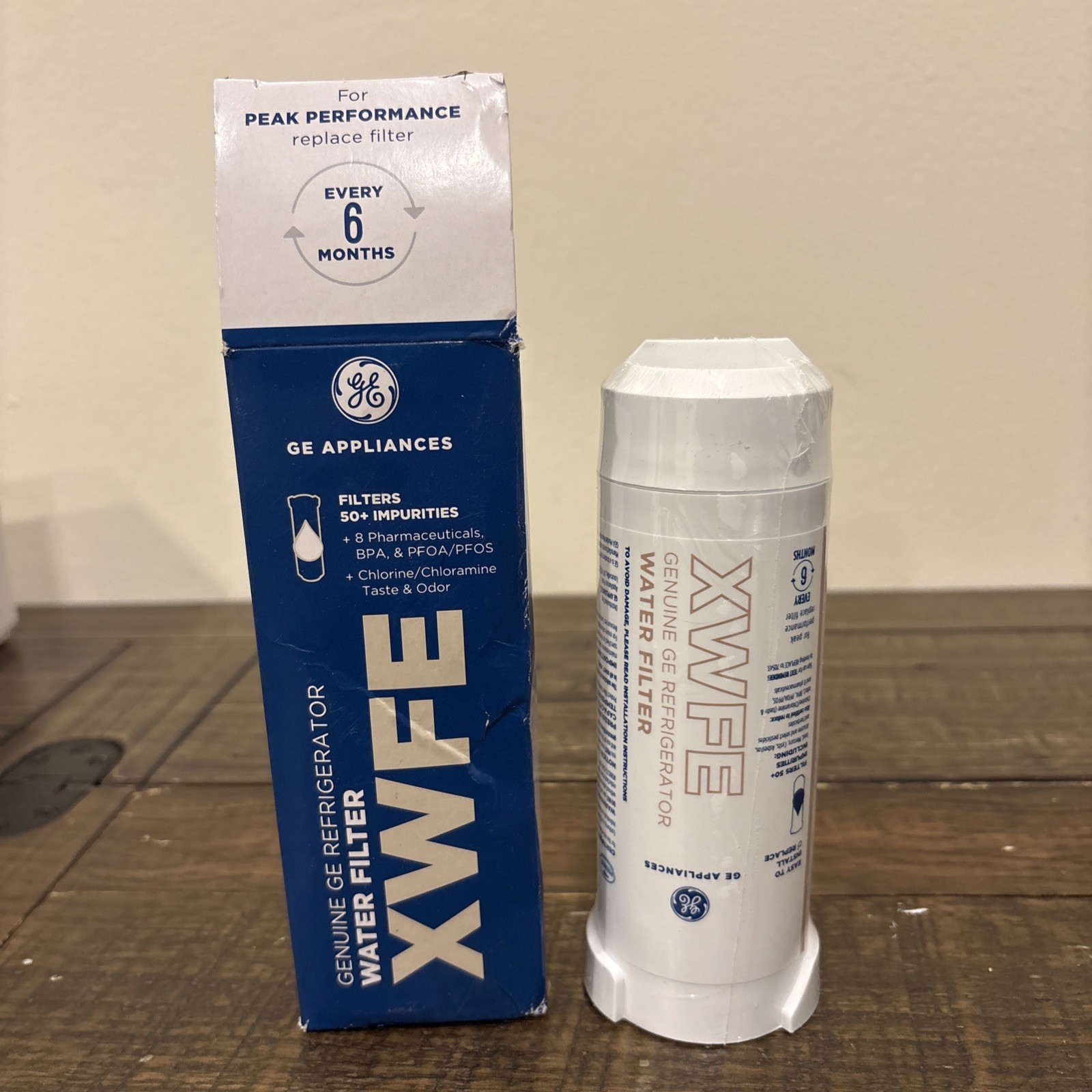 Genuine GE XWFE OEM Refrigerator Water Filter Replacement SEALED