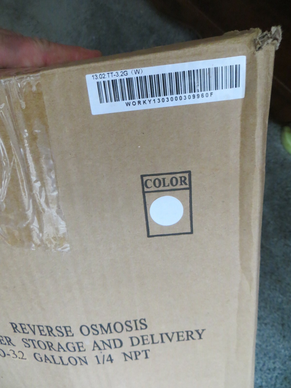 Pressurized Water Storage RO 3.2 Gallon Tank 1/4″ NPT