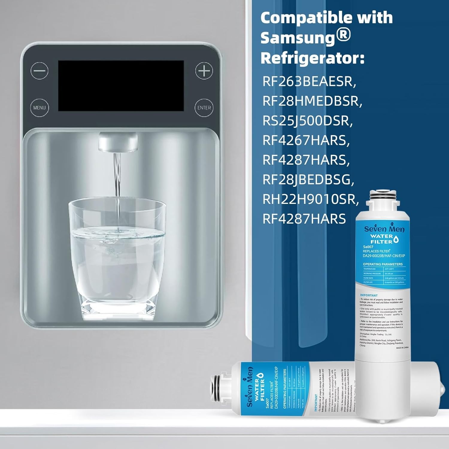 Coconut Carbon DA29-00020B Water Filter – Fits Various Samsung Models