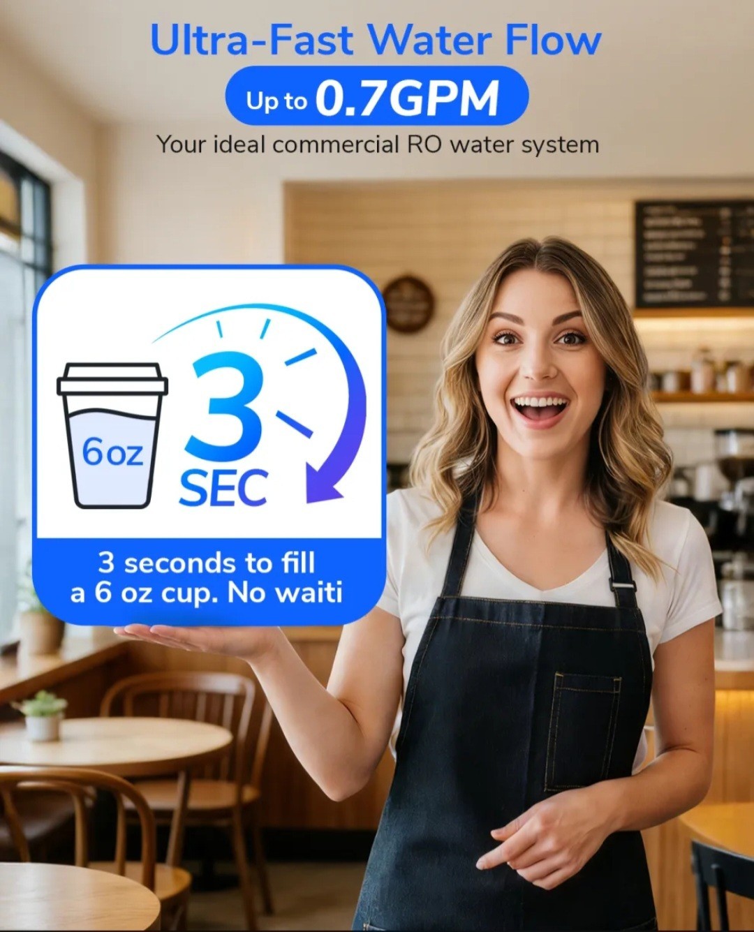 Ecoviva 1000GPD Under Sink Reverse Osmosis Water Filter Filtration System