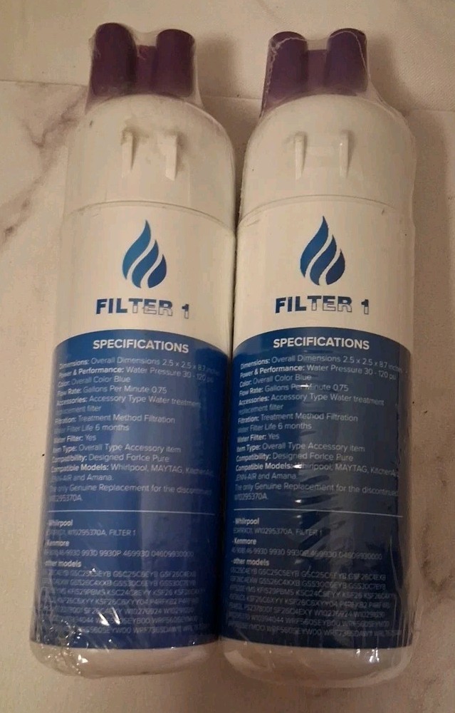 Unbranded Replacement Refrigerator Water Filters Filter1 New Lot Of 2 Without…
