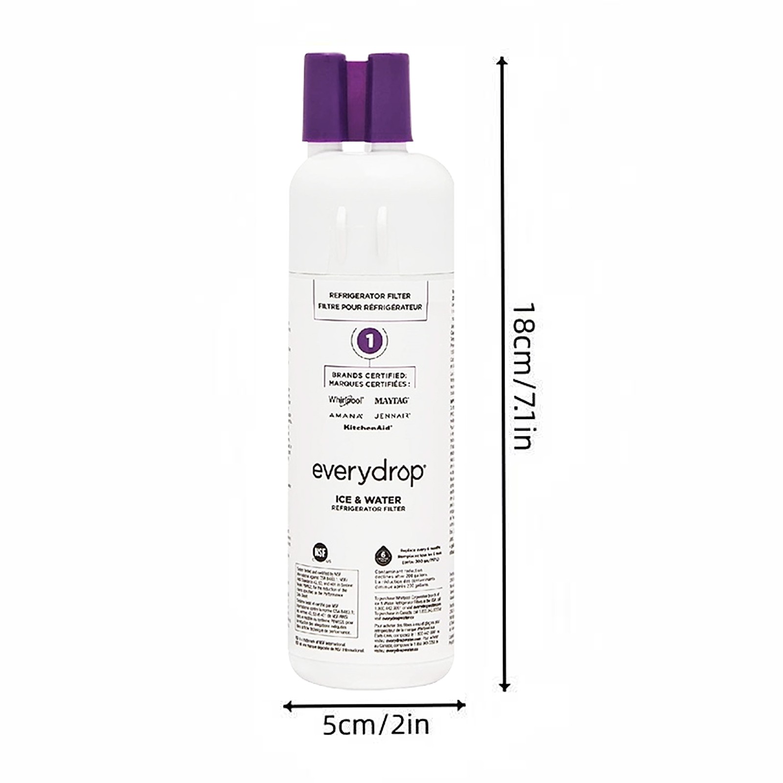 2PackW10295²370A EDR1²RXD1 Filter 1 9081 Refrigerator Ice Replacement US NEW
