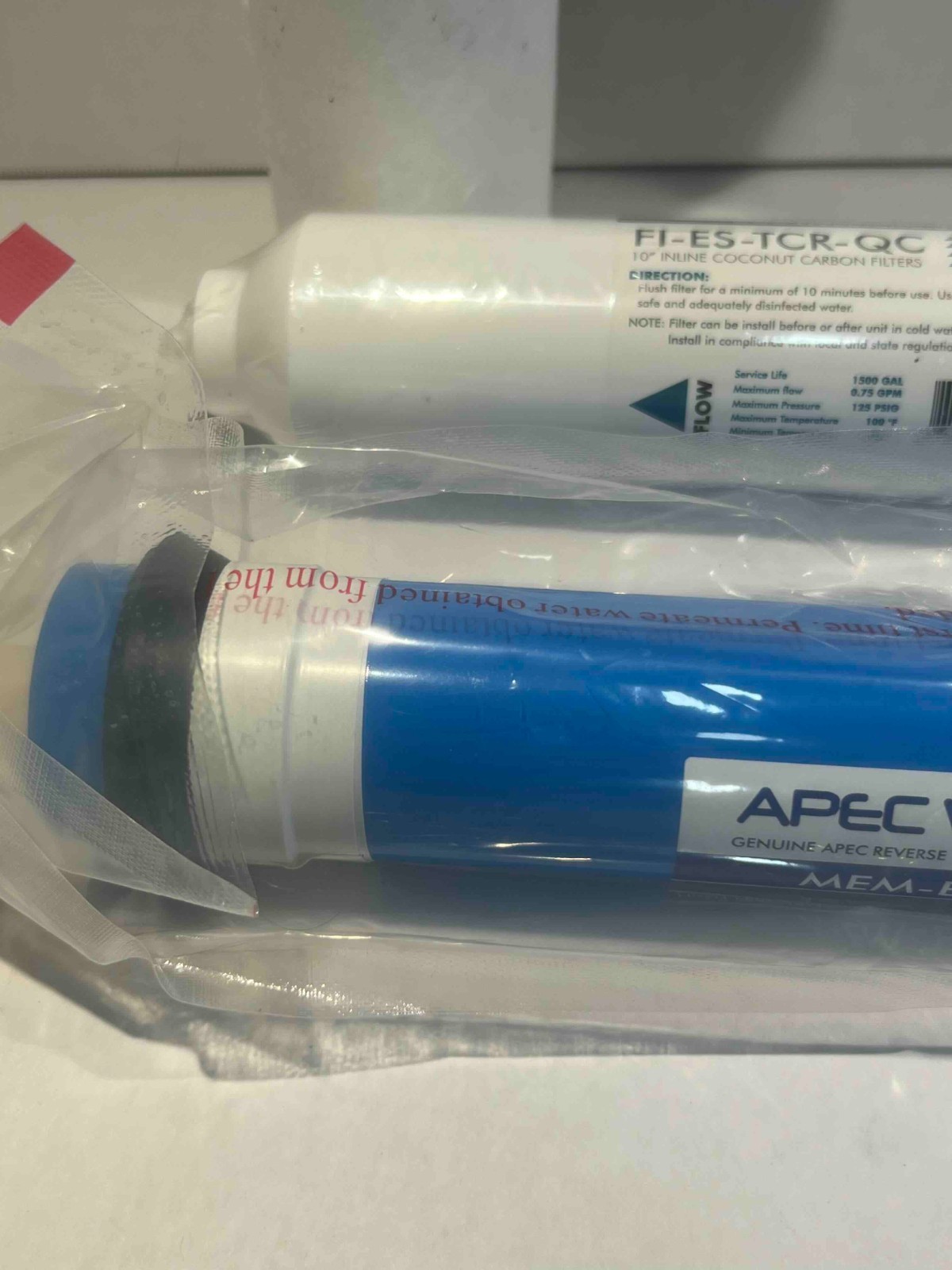 APEC Water 5-Stage Reverse Osmosis Replacement Filter Set MEM-ES-50 FI-ES-TCR-QC