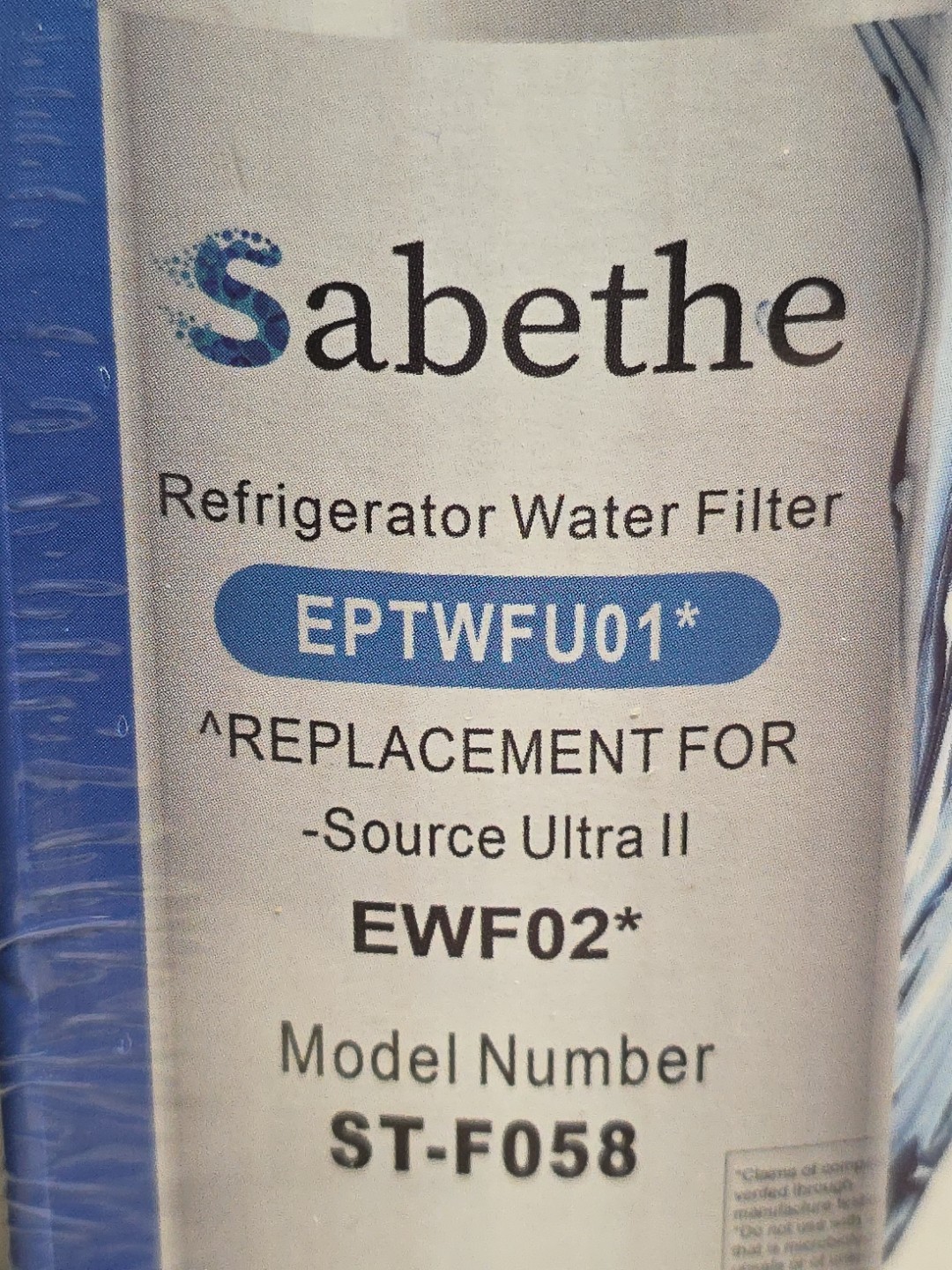 4 PACK NEW EWF02 Refrigerator Water Filter Replacement For EPTWFU01 Ultra 2