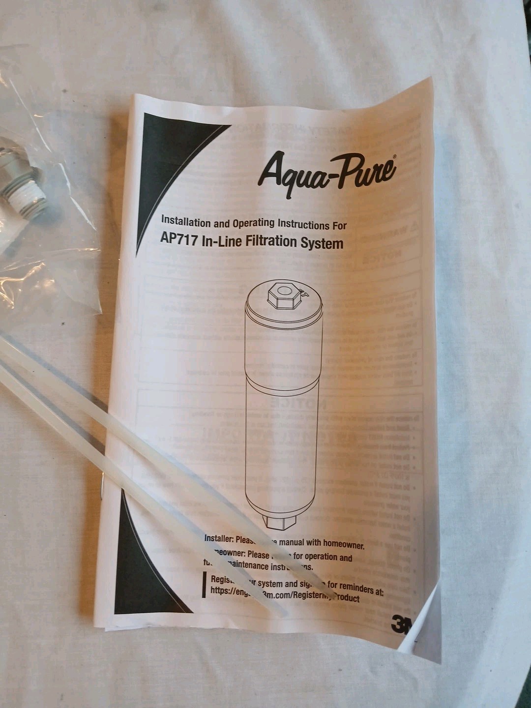 New Aqua Pure AP717 3M Water Filtration In Line Filter Aqua-Pure